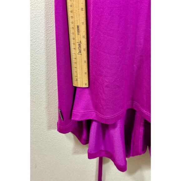 NWOT LOLE Magenta Purple Super Soft Stretch Jersey Knit Sophie Midi Dress Large - Picture 7 of 9